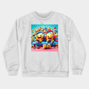 gaming emojis Crewneck Sweatshirt